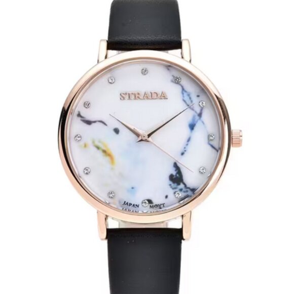Strada Austrian Crystal Japanese Movement Stone Pattern Dial Watch Multi colors - Picture 1 of 2